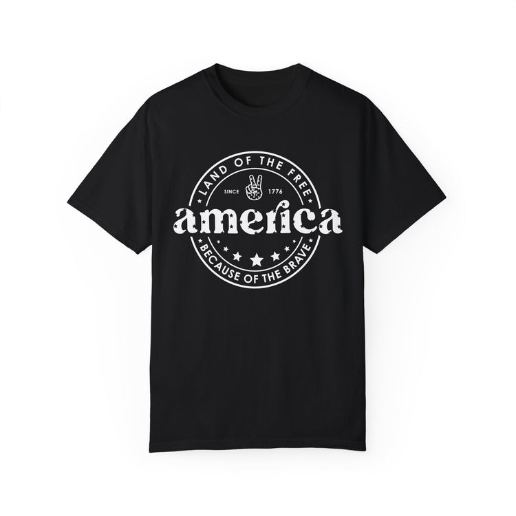 Land of the Free America Unisex Garment-Dyed Comfort Colors© T-shirt