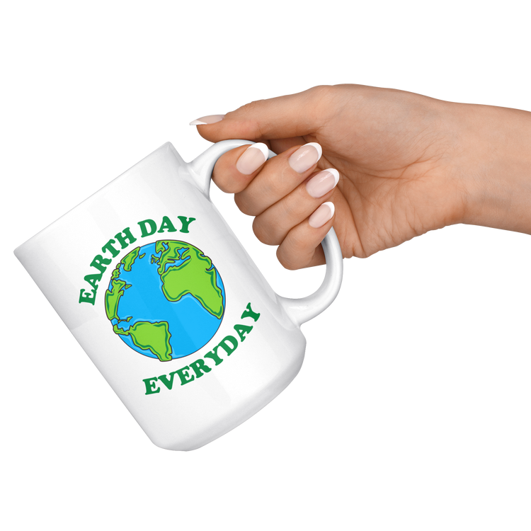 Earth Day Every Day Coffee Mug - 11 & 15 Oz