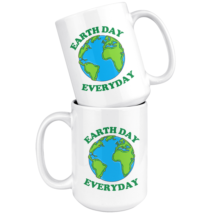 Earth Day Every Day Coffee Mug - 11 & 15 Oz