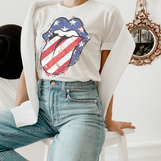 American Stars & Stripes Graphic T-shirt