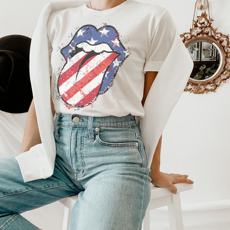 American Stars & Stripes Graphic T-shirt