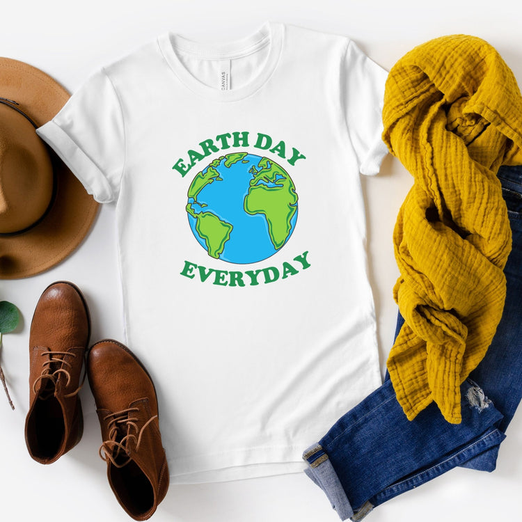 Earth Day Every Day Cotton T-shirt - Unisex Fit