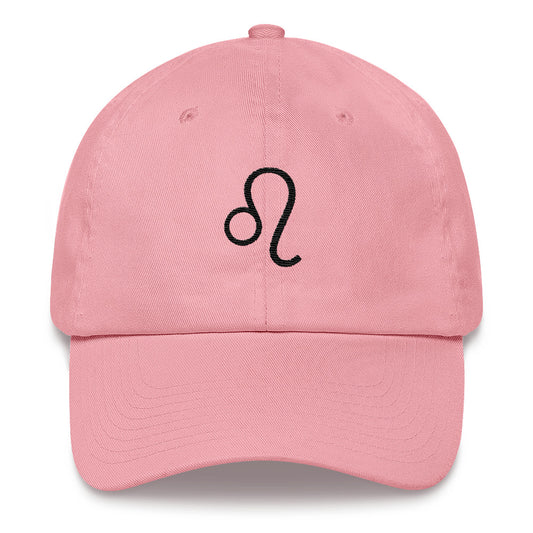 Pink Leo Zodiac Dad Hat