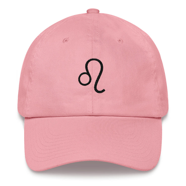 Pink Leo Zodiac Dad Hat