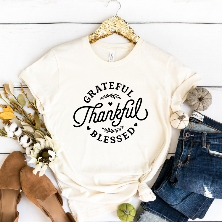 Thankful Grateful Blessed T-shirt